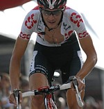 Frank Schleck pendant la huitime tape du Tour de Suisse 2008